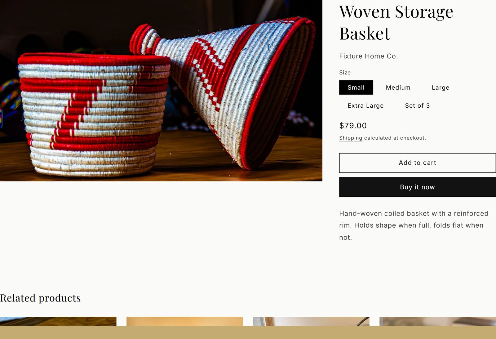Product page with no reviews, ratings or social proof anywhere on the buying path